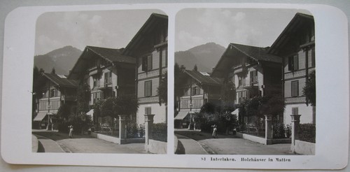 Altes stereofoto interlaken - altes,
