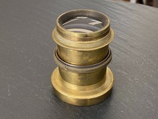 ANTIKES OBJEKTIV AUS MESSING