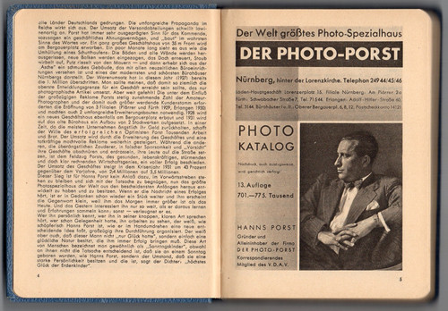 Photo porst katalog 1935 viele - katalog,