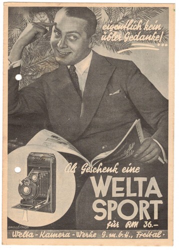 Reklame prospekt welta sport - reklame,
