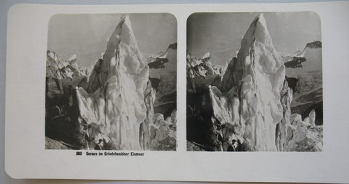Altes stereofoto grindelwald - stereofoto,