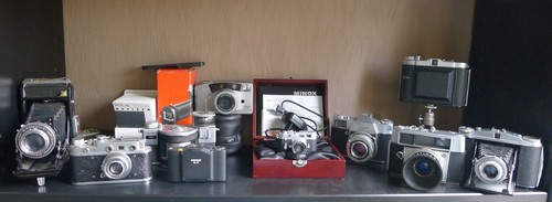 Alte kamera sammlung - kamera,