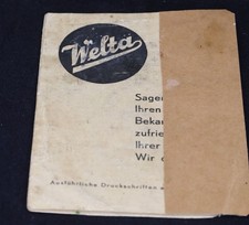 Welta Belichtungstabellen mit