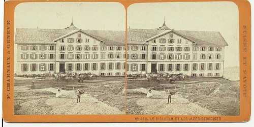 Rigi kulm stereofotografie - stereofotografie, f