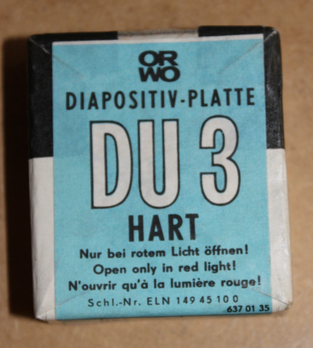 Orwo diapositiv platte 3 - orwo, diapositiv-platte